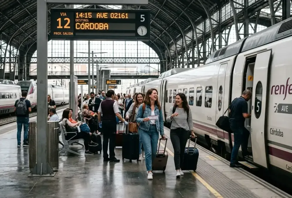 High-speed train at Córdoba station