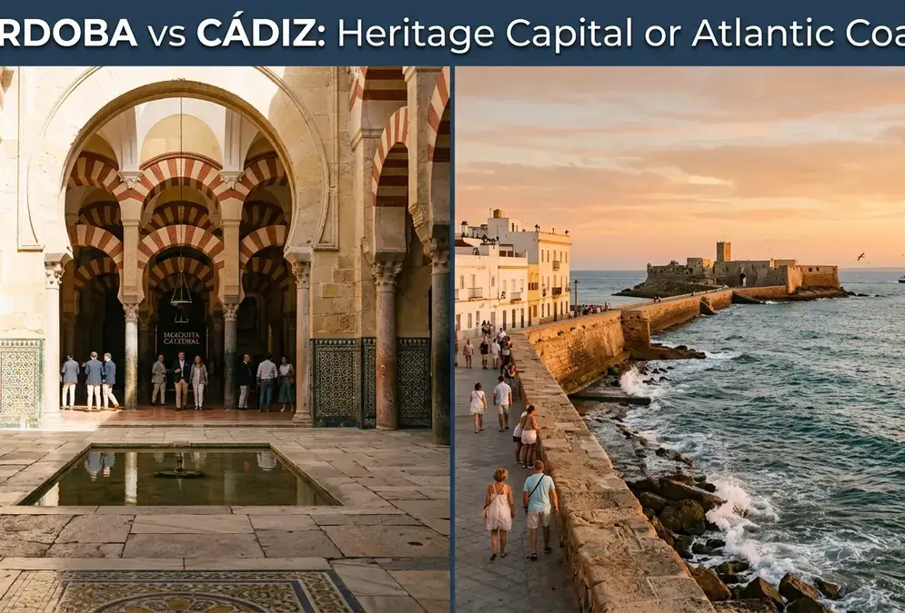 The layered arches of the Mezquita-Cathedral, Córdoba's defining monument