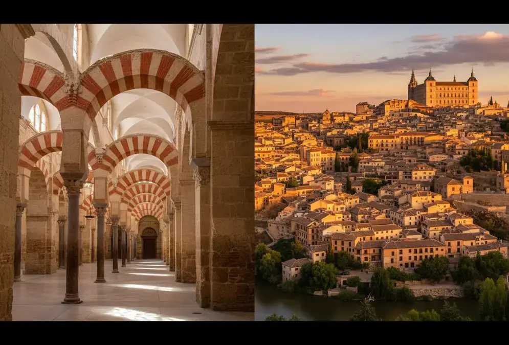 The forest of arches inside the Mezquita-Cathedral of Córdoba