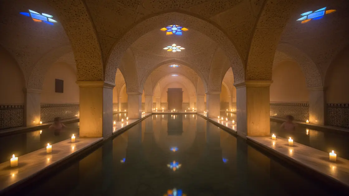 Hammam Al Ándalus Arab baths in Córdoba with warm candlelit pools