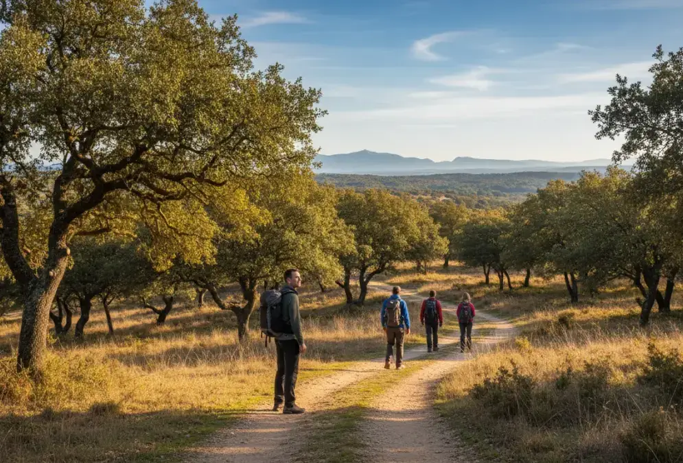 Limestone peaks and forested hills in the Sierras Subbéticas, Córdoba province