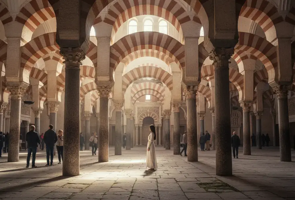 The iconic arches of the Mezquita-Cathedral of Córdoba