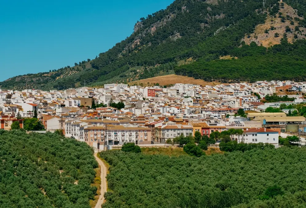 Rute white village, capital of Andalusian anís, Córdoba province