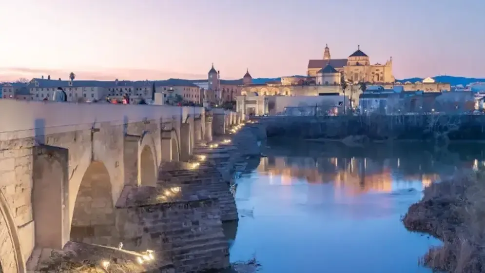 Panoramic view of the La Ribera: Riverfront Walks Along Córdoba's Guadalquivir neighborhood