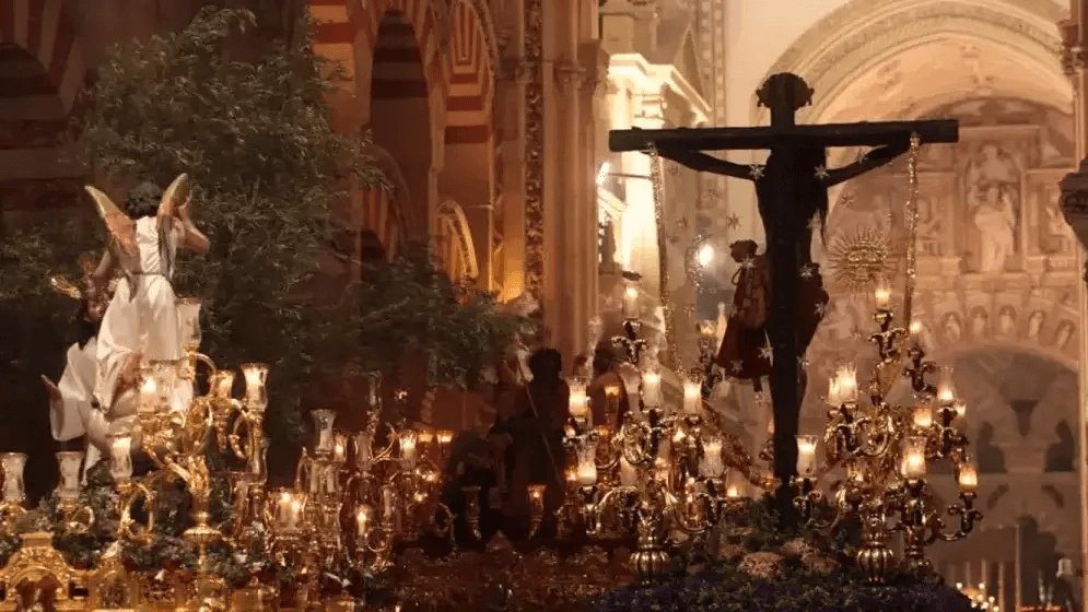 Holy Week procession through the streets of Córdoba